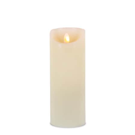 L & L Gerson LED Bisque Aurora Flame Candle 8 in. 44611